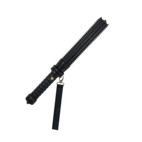 Rechargeable Portable Security Torch with LED Flashlight (Color: Black, Type: Style A)